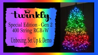 Twinkly Review  800 Lights  Unboxing amp Setup  Special Edition Gen 2 RGBW 400 String  2021 [upl. by Gladdy]