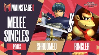 Shroomed vs Ringler  Melee Singles Pools R2  Mainstage 2021  Marth vs Donkey Kong [upl. by Luane]