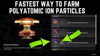 FASTEST WAY TO FARM POLYATOMIC ION PARTICLES  THE FIRST DESCENDANT [upl. by Masera]