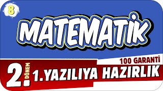 8Sınıf Matematik 2Dönem 1Yazılıya Hazırlık 📝 2023 [upl. by Amehsyt]