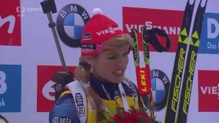 GABRIELA SOUKALOVÁ  Ruhpolding  Winner mass start [upl. by Galitea]