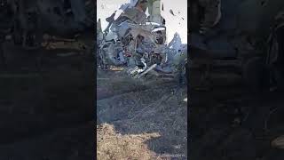 Severely damaged Ukrainian Su25 fighter jet still manages to land in Ukraine  Alleged video [upl. by Chapa778]