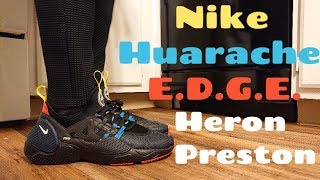 Nike Huarache EDGE HP HERON PRESTON Review amp ON FEET [upl. by Garibold]