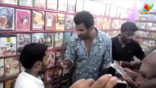 Vishal Raids Video Shop in Tirupur Finds Pirated CDs of Poojai and Kaththi  Thiruttu VCD [upl. by Yeldah]