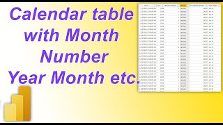 How to Create Calendar Table using DAX in PowerBI  MI Tutorials [upl. by Suedama]