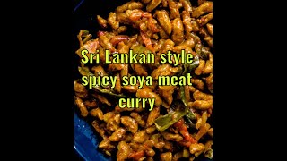 Sri Lankan style spicy soya meat curry [upl. by Grania]