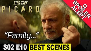 Q  SPOILER PART 2  Star Trek Picard Season 2 Episode 10 BEST SCENES – Q and Picard [upl. by Nimzay760]