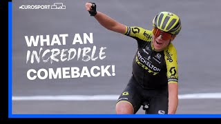 quotThat Is A Wonderful Winquot 🏆  Annemiek van Vleutens Special 2019 Strade Bianche Win  Eurosport [upl. by Brittni]