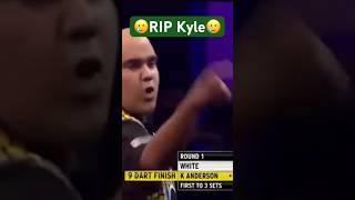 🚨RIP 9 Darter Kyle Anderson Darts World Championship Darts 🤩 Dart WM [upl. by Ardnuaet667]