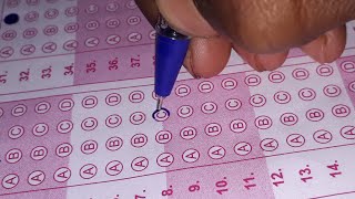 OMR sheet Barane ka practice and Mistakes [upl. by Eessac929]