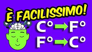 🌡️ TRUCCO per Convertire CELSIUS in FAHRENHEIT mentalmente da C° a F° e viceversa [upl. by Treble]