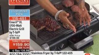 Emeril XL 1700Watt Electric Grill by Tfal [upl. by Wun717]