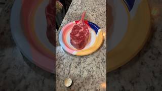 Tomahawk Steak on the pellet grill food grilling smokedmeat ribeye delicious [upl. by Reich704]