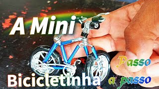 mini bicicletinhaartesanatoartepasso a passo [upl. by Nauqram]