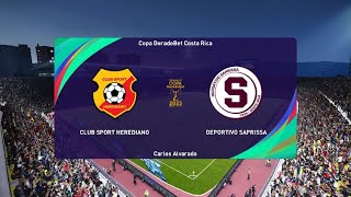 Modo carrera jugador liga Promerica Copa DoradoBet Club Sport Herediano vs Deportivo Saprissa [upl. by Redle518]