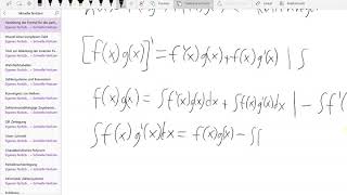 Herleitung der Formel für die partielle Integration [upl. by Vasileior]