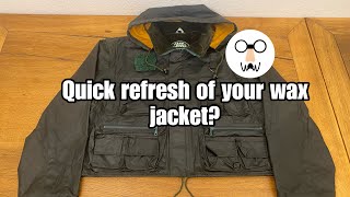 How to give your wax jacket a quick „refresh“ without using wax [upl. by Nahsaj820]