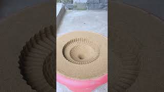 satisfying sand diy art experiment Sand casting industries from metal smelting [upl. by Imik]