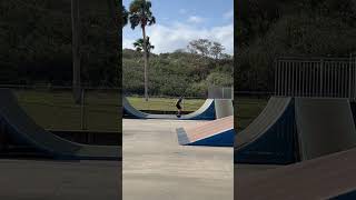 Begode Falcon at the skatepark mini ramp drop in how to  EUC TRAININ’ [upl. by Mazonson]