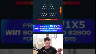 🎰X1000 IN PLINKO😱 shorts 1win casino slots gamble plinko gambling [upl. by Terra]