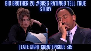 Big Brother 26 BB26 Ratings Tell True Story  Late Night Crew Episode 315 [upl. by Ymaj15]