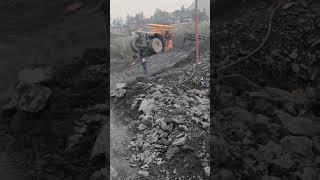 incident😱😱 of a coal truck falling into a mine excavation❗❗ghost incident truck shortsvideo [upl. by Neenaj]