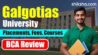 Galgotias University BCA Review  Fees Admission Placements Cutoff [upl. by Acinom]