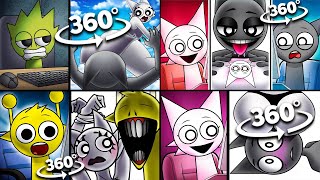 Incredibox Sprunki Sus Meme Full Compilation in 360° VR [upl. by Nhguavad]