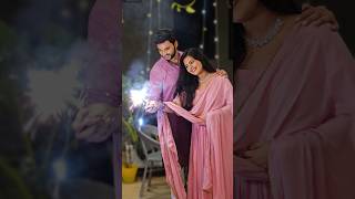 Happy Diwali ✨️🎆 diwalispecial celebration happydiwali love couplegoals marinarohith [upl. by Moll]