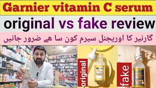 garnier vitamin C serum review  garnier vitamin original vs fake  honest Review by Abid latif [upl. by Eihcra617]