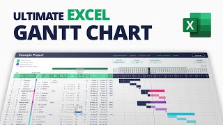 How to create Ultimate Excel Gantt Chart for Project Management with Smart Dependency Engine [upl. by Mareld]