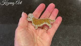 Dandie Dinmont Bespoke Brooch [upl. by Valer105]