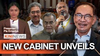 KiniNews PM unveils new cabinet Dr Dzul Gobind and Johari make a comeback [upl. by Asyla]