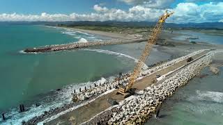 Opotiki Harbour entrance final stages [upl. by Sybyl]