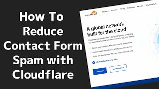 How To Reduce Contact Form Spam With Cloudflare [upl. by Yelrihs723]