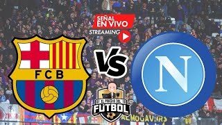 Barcelona 3 vs Napoli 1  Octavos de final vuelta  Champions League 2024 [upl. by Aekan]