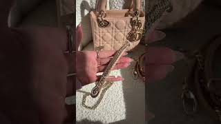 Dior bag unboxing beautiful bag luxurybag luxurybagreview designerhandbags dior viralshort [upl. by Sisely]