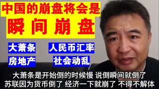 翟山鹰：中国的崩盘将会是瞬间崩盘的原因丨大萧条丨人民币汇率丨房地产丨中国社会 [upl. by Nuawd]