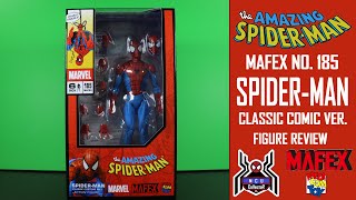 Mafex SPIDERMAN Classic Comic Version Marvel No 185 Amazing Medicom Figure Review [upl. by Rehportsirhc]