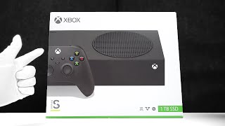 The New Xbox Console Unboxing Series S Carbon Black  Gameplay [upl. by Pliske]