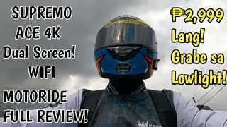 Supremo Ace 4k  Action cam test Part 2  Motoride full resolution review [upl. by Kala]