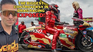 CONTROVERSY ERUPTS in NHRA Pro Stock Motorcycle [upl. by Cutlerr665]