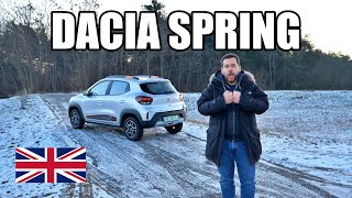 Dacia Spring  The Cheapest EV ENG  Test Drive and Review [upl. by Auhsej]