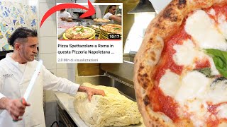 Pizzaiolo Napoletano ci mostra come prepara limpasto con biga per la sua Pizza Napoletana a Roma [upl. by Sina]