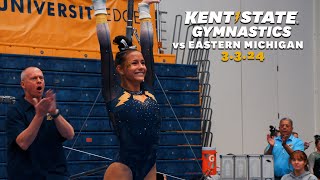 Kent State Gymnastics Meet Vs Eastern Michigan 3324  Highlights [upl. by Fischer]