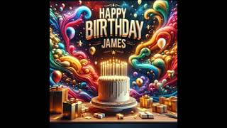 Happy Birthday James  Birthday Song for James [upl. by Genisia80]