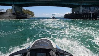 KEY LARGO TO HAULOVER INLET ON SEADOO 120 MILES [upl. by Aillemac584]