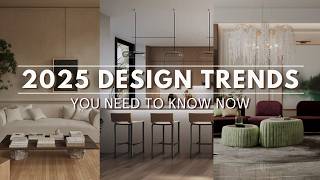 2025 Interior Design Trends You NEED TO KNOW NOW [upl. by Notffilc471]