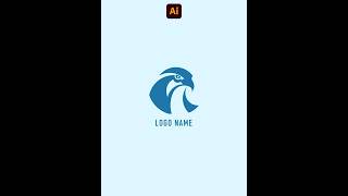 Adobe Illustrator Creating a Eagle Logo Design adobeillustator logodesign shorts youtubeshorts [upl. by Chaille]