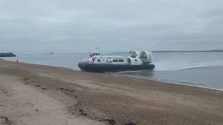 Hovercraft Coming into Southsea The 12th of January 2024 [upl. by Atikan]